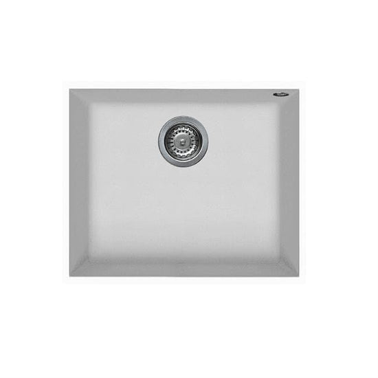 Mercer Duro Granite Bologna Single Bowl Sink - White DG130U-W