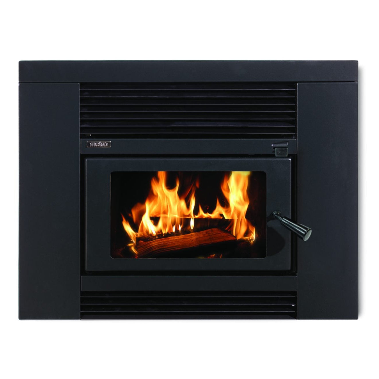 Metro Smart Insert wood fire with fascia – clean air approved modern log burner for NZ homes