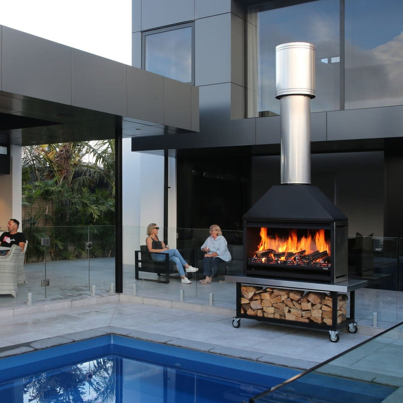 Metro Outdoor 1200 Braai Wood Fire architectural