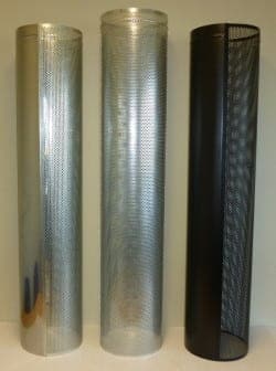 Flue Pipe Screens 1/2& 1/2 Mesh Front - Reflector Backed