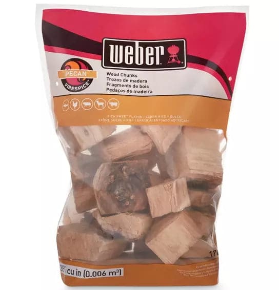 Pecan Wood Chunks for Weber BBQs - 1.8kg bag
