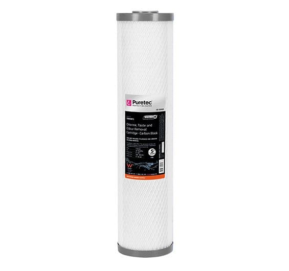 Carbon Block Maxi Plus Cartridge, 20 inch, 5um