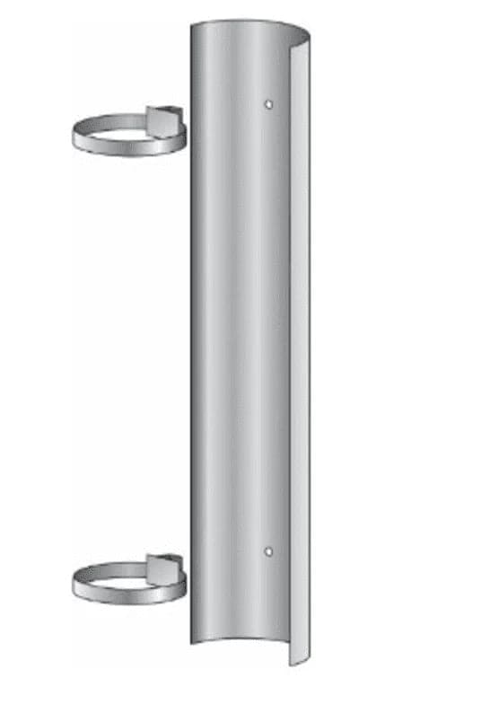 Flue Pipe Shield - Single Stainless Steel 1200mm - SHOWROOM DISPLAY MODEL
