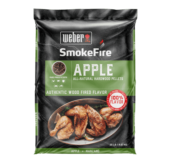 SmokeFire Apple Hardwood Pellets for BBQs - 9 kg.