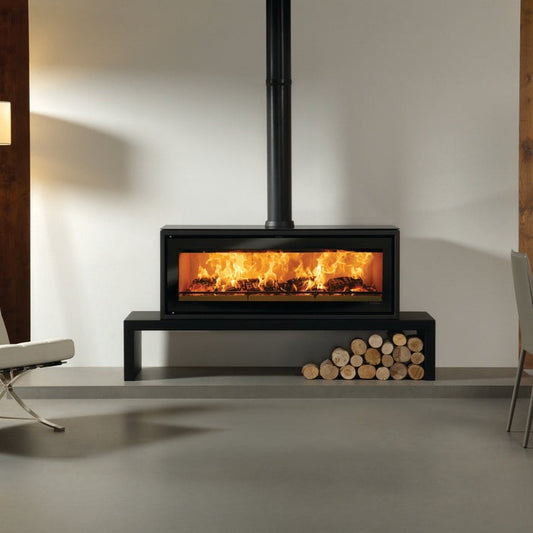 Stovax Studio 3 Rural Freestanding Wood Fire for new architectural homes nz