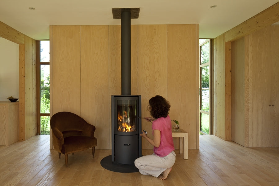 Stuv 30 Compact One Urban Free Standing Heating Home and Living Home Solutions Home Heating Wood Fires Log Burners woodfires Gas heaters Outdoor heating