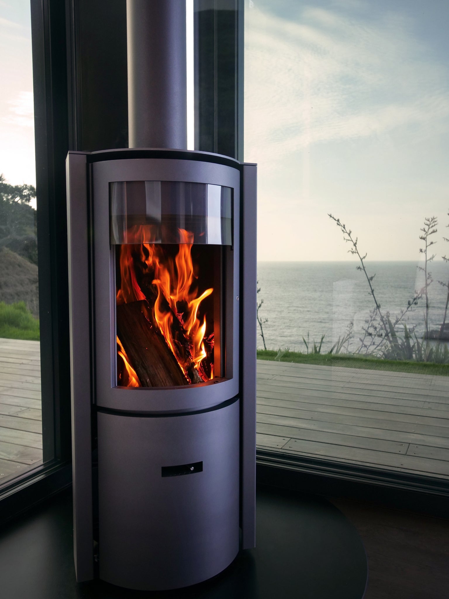 Stuv 30 Compact Rural 3 Door Free Standing Heating Home and Living Home Solutions Home Heating Wood Fires Log Burners woodfires Gas heaters Outdoor heating