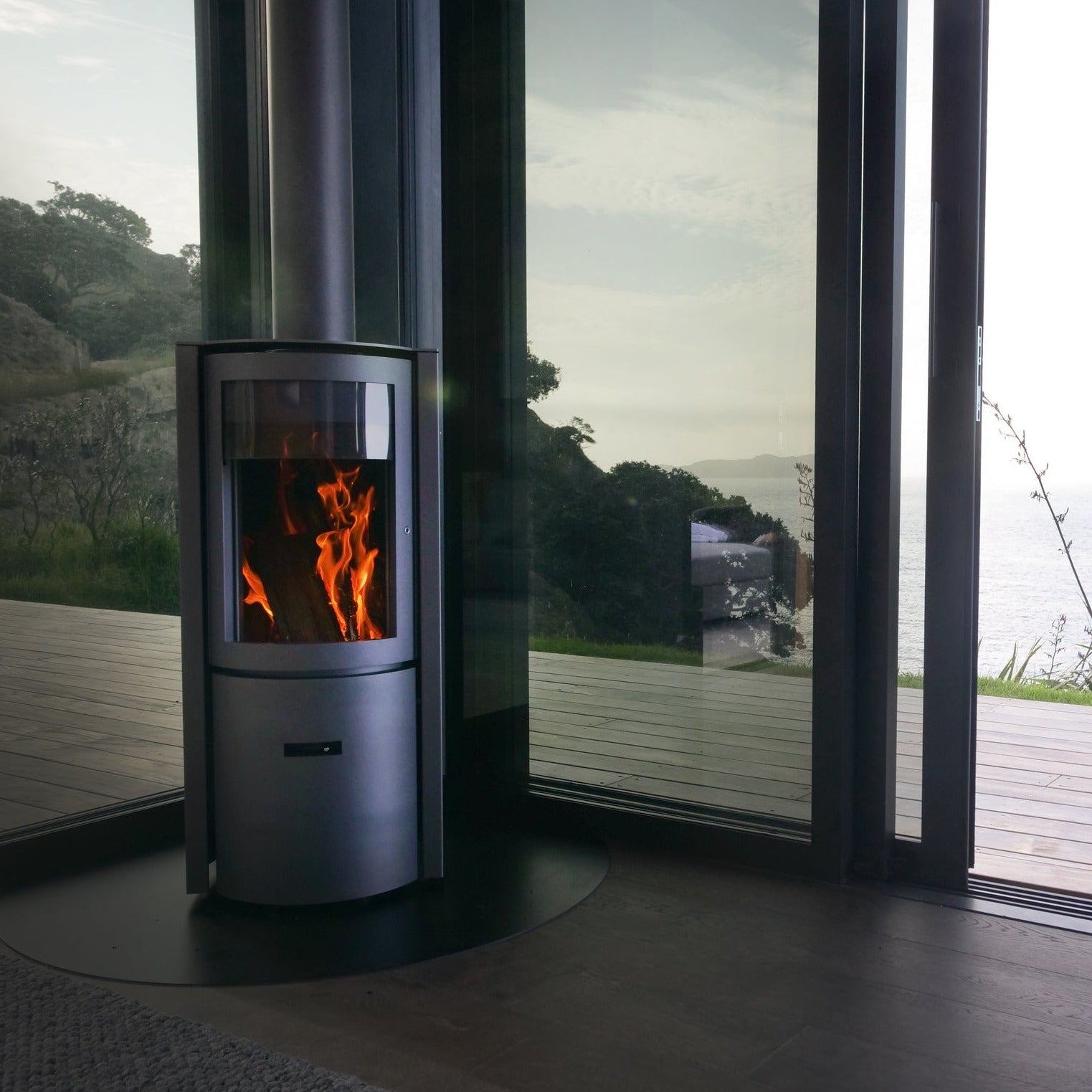 Stuv 30 Compact Rural 3 Door Free Standing Heating Home and Living Home Solutions Home Heating Wood Fires Log Burners woodfires Gas heaters Outdoor heating