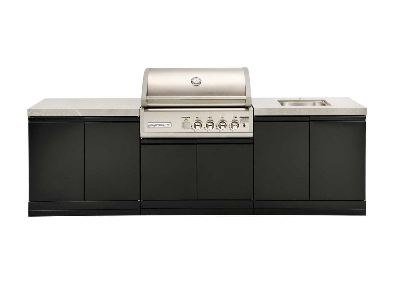 Crossray TC4K-06 Outdoor Kitchen with 4 Burner BBQ & Sink