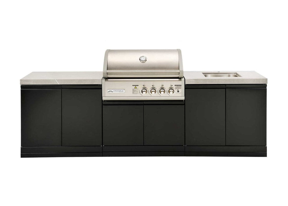 Crossray TC4K06 Outdoor Kitchen with 4 Burner BBQ & Sink
