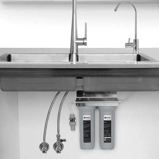 Puretec TW1-PL Twin Undersink Water Filter System with Tap and Pressure Limiting Valve