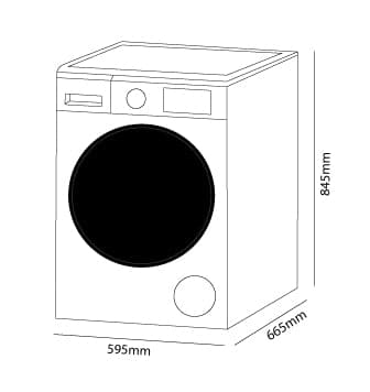 Parmco 10KG White Frontload Washing Machine WM10WF02