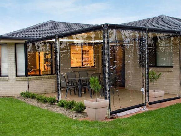 Outdoor Patio Blind Clear PVC 150 x 240cm – Turfrey.co.nz