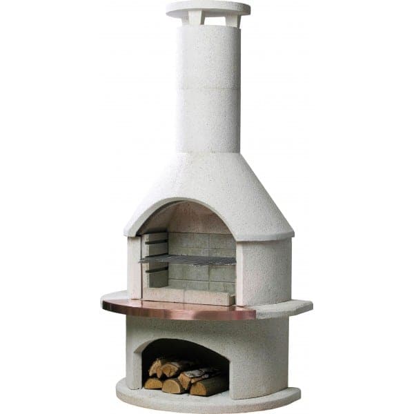 Buschbeck Rondo White BBQ Fireplace